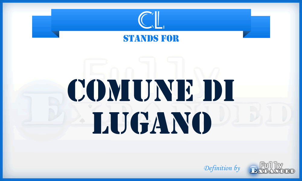 CL - Comune di Lugano