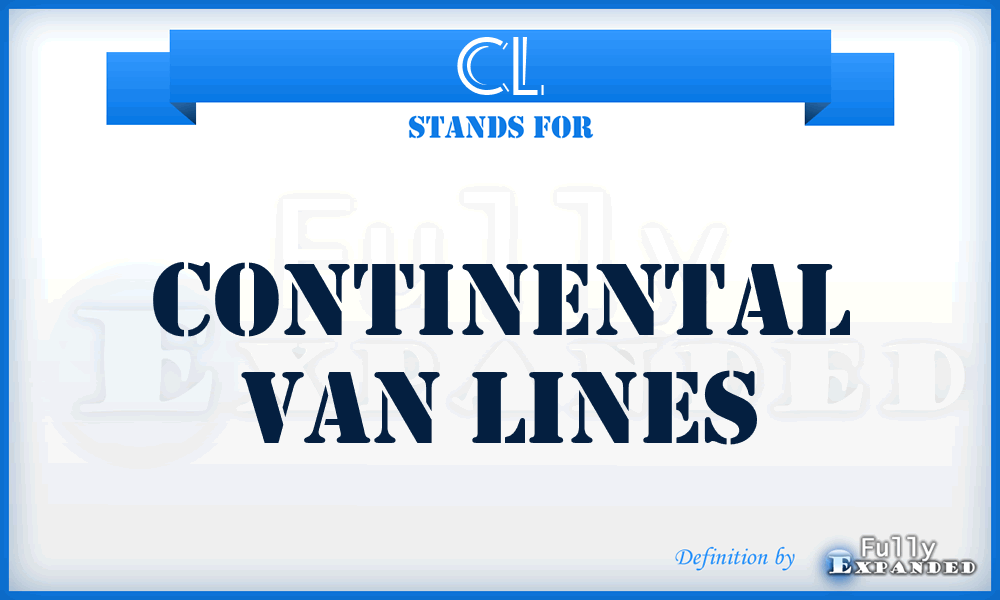 CL - Continental van Lines