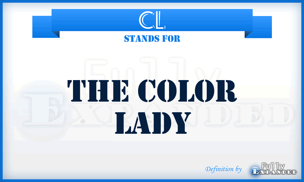 CL - The Color Lady