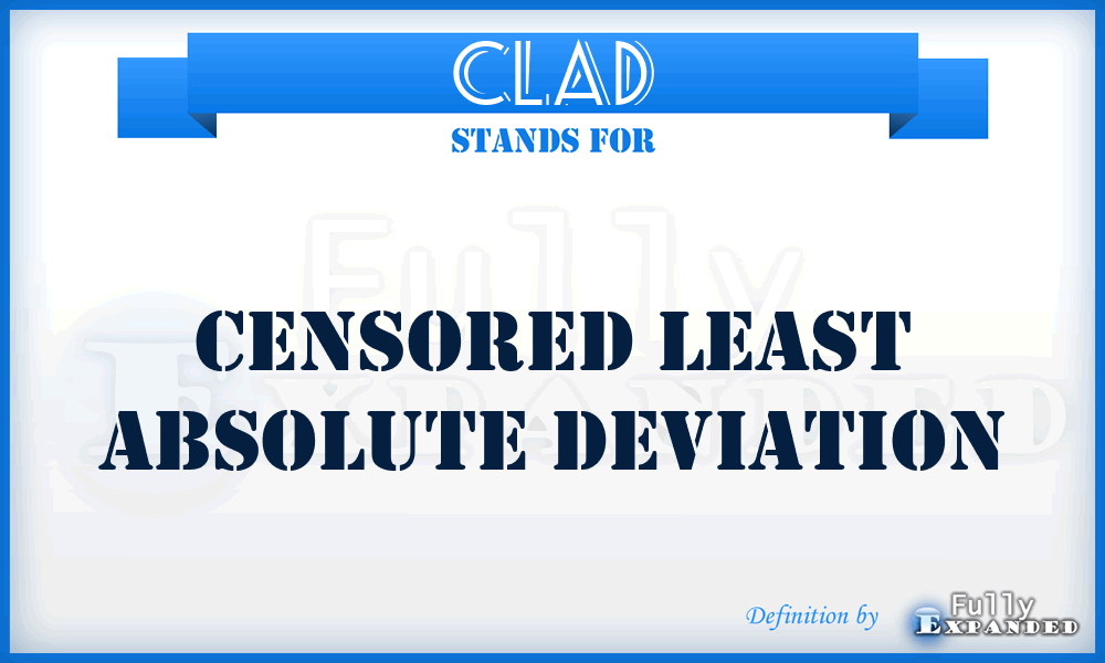 CLAD - Censored Least Absolute Deviation