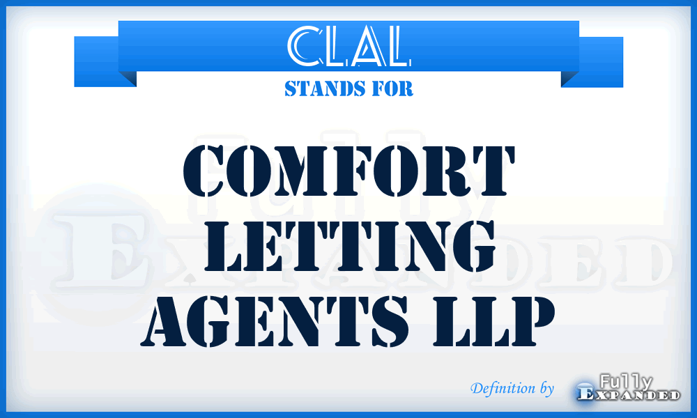 CLAL - Comfort Letting Agents LLP