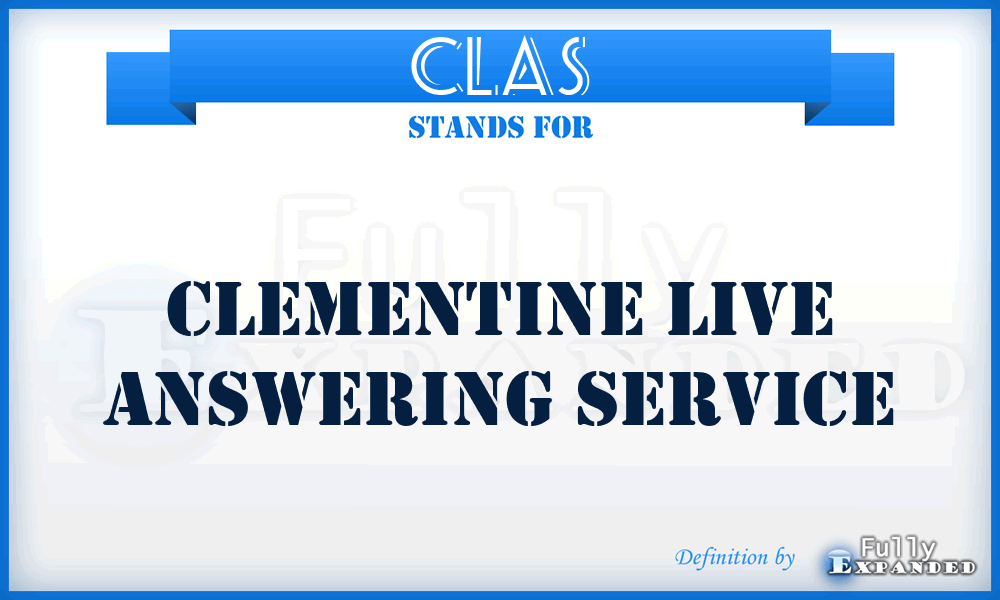CLAS - Clementine Live Answering Service