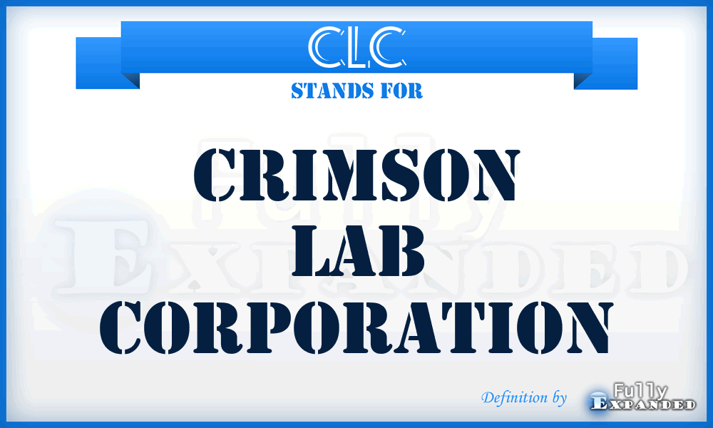 CLC - Crimson Lab Corporation