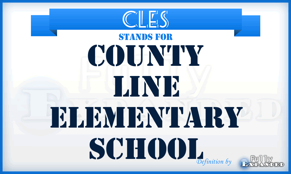 CLES - County Line Elementary School