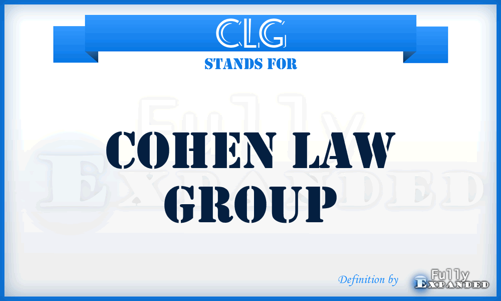 CLG - Cohen Law Group