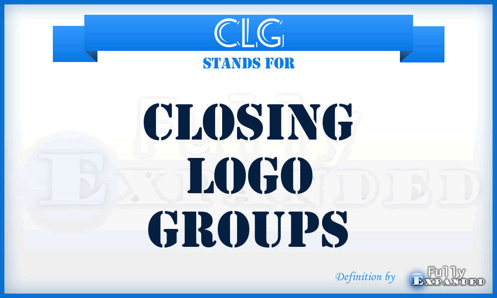 CLG - Closing Logo Groups