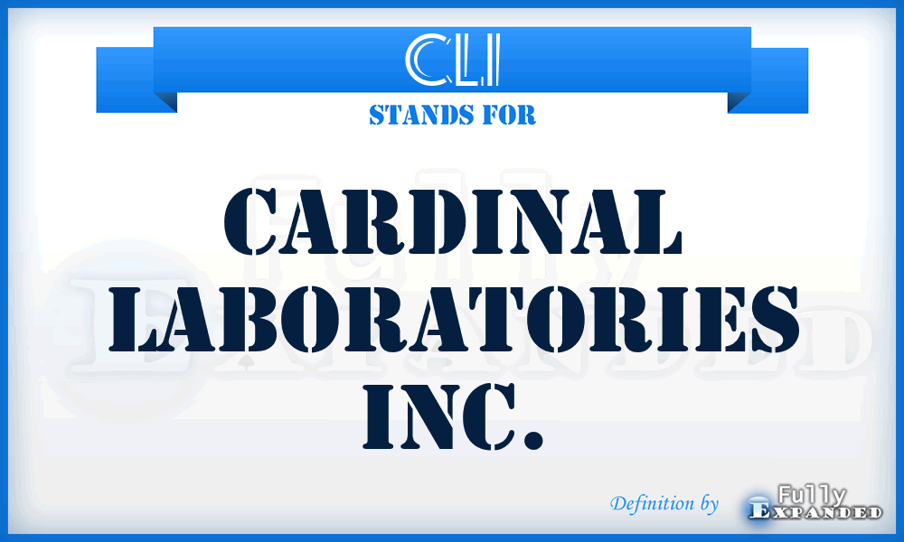 CLI - Cardinal Laboratories Inc.