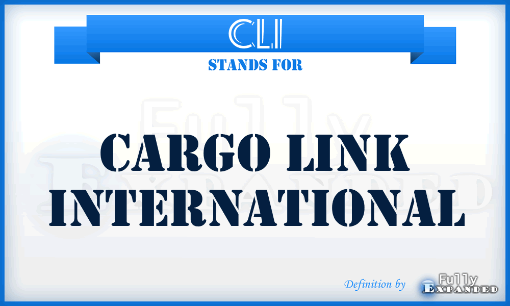 CLI - Cargo Link International