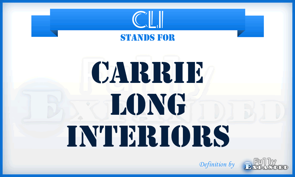 CLI - Carrie Long Interiors