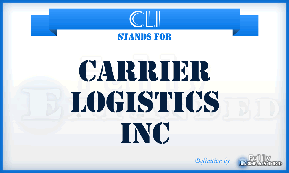 CLI - Carrier Logistics Inc