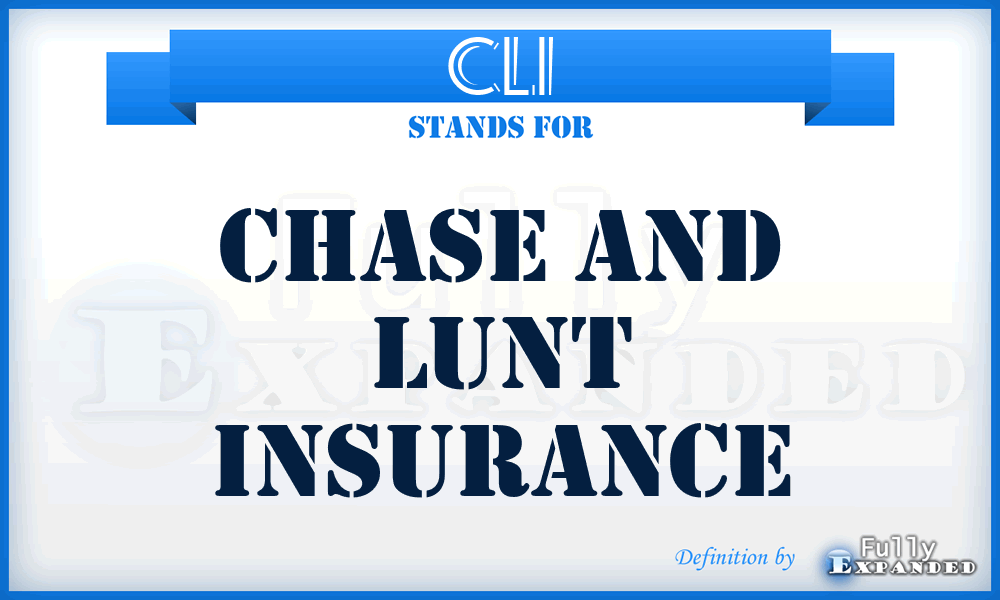 CLI - Chase and Lunt Insurance