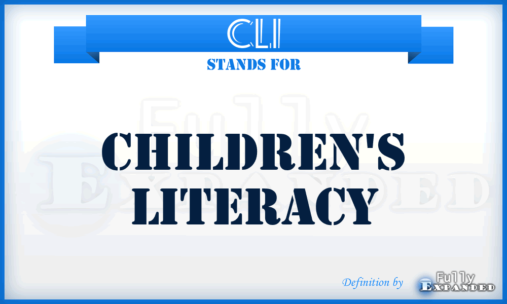 CLI - Children's Literacy