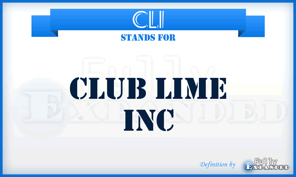 CLI - Club Lime Inc