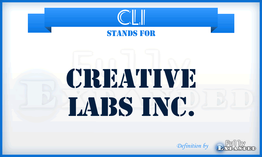 CLI - Creative Labs Inc.