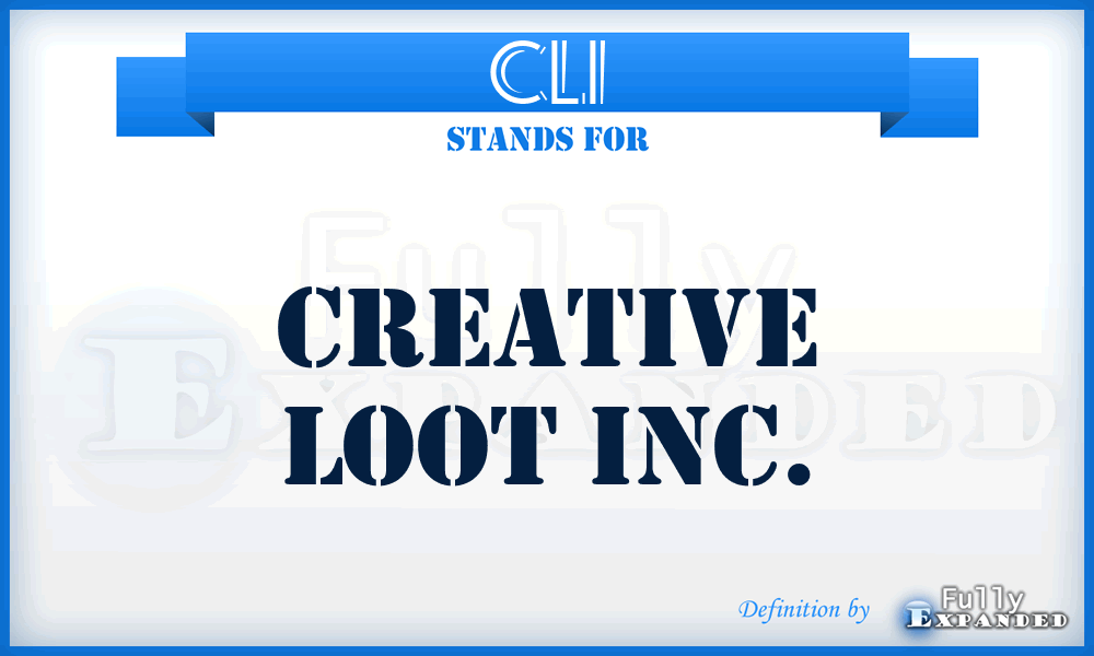 CLI - Creative Loot Inc.