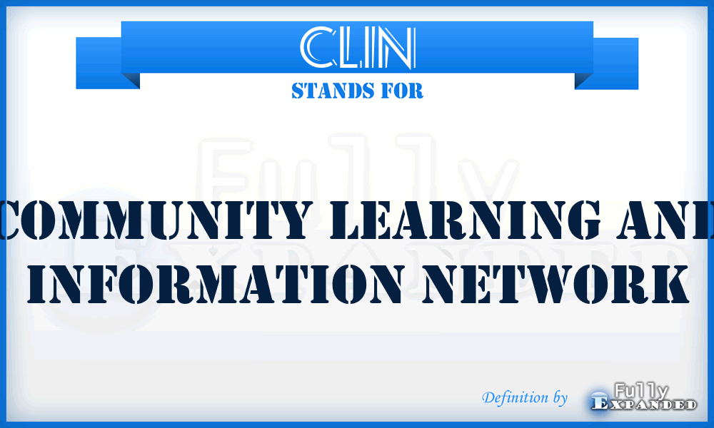 CLIN - Community Learning And Information Network