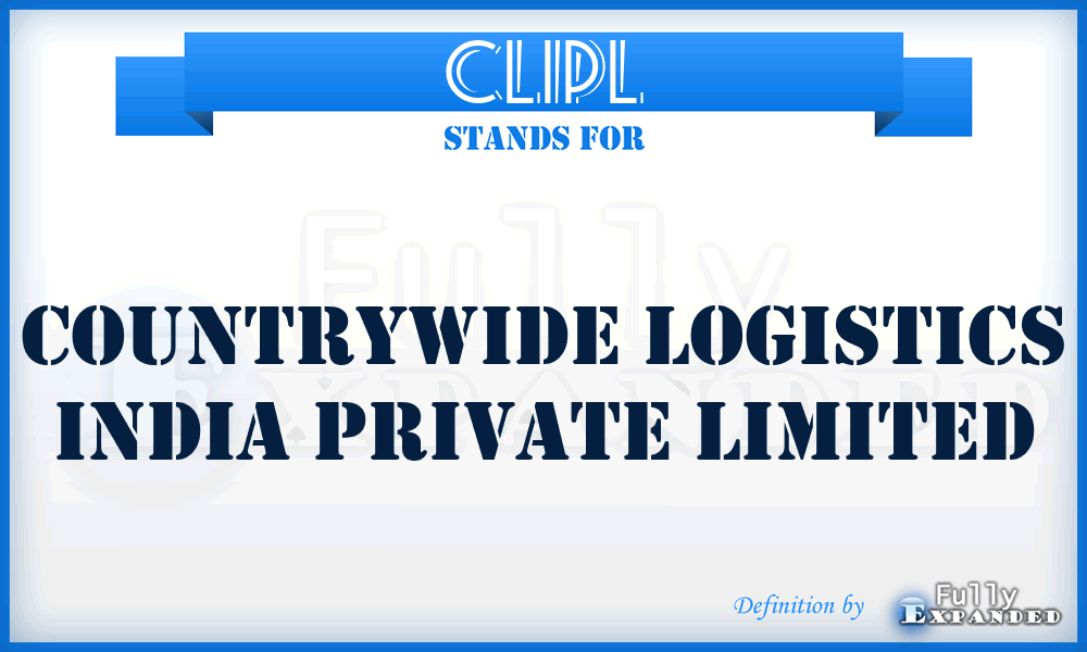 CLIPL - Countrywide Logistics India Private Limited