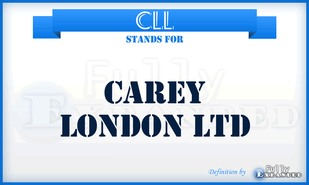 CLL - Carey London Ltd