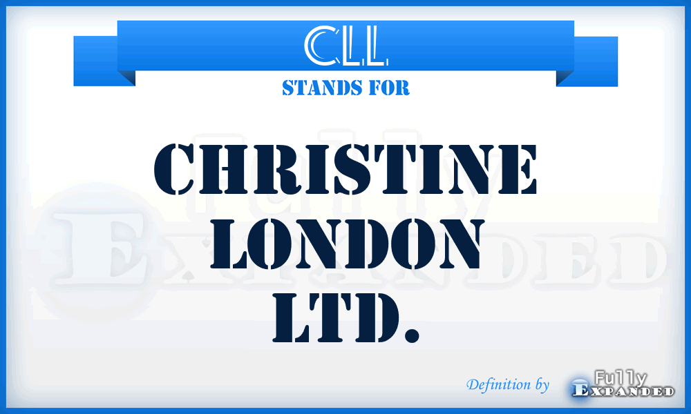 CLL - Christine London Ltd.