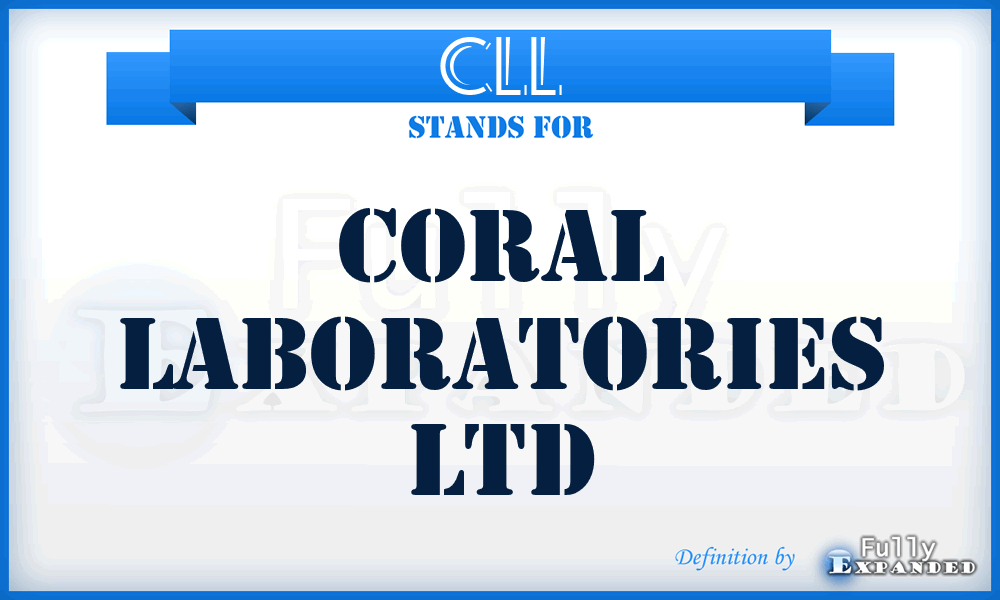 CLL - Coral Laboratories Ltd