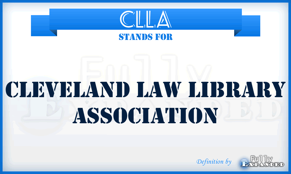 CLLA - Cleveland Law Library Association