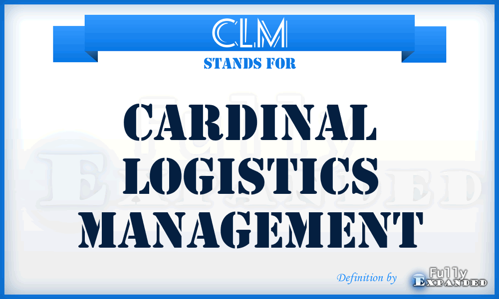 CLM - Cardinal Logistics Management