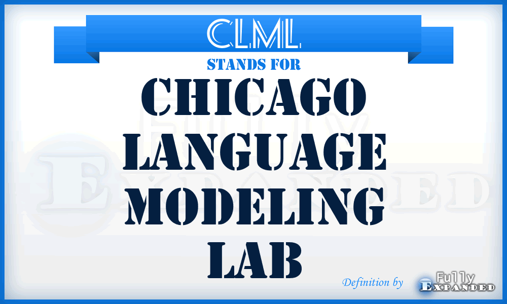 CLML - Chicago Language Modeling Lab
