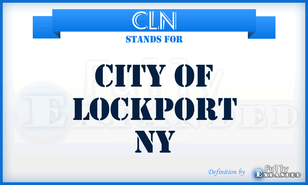CLN - City of Lockport Ny