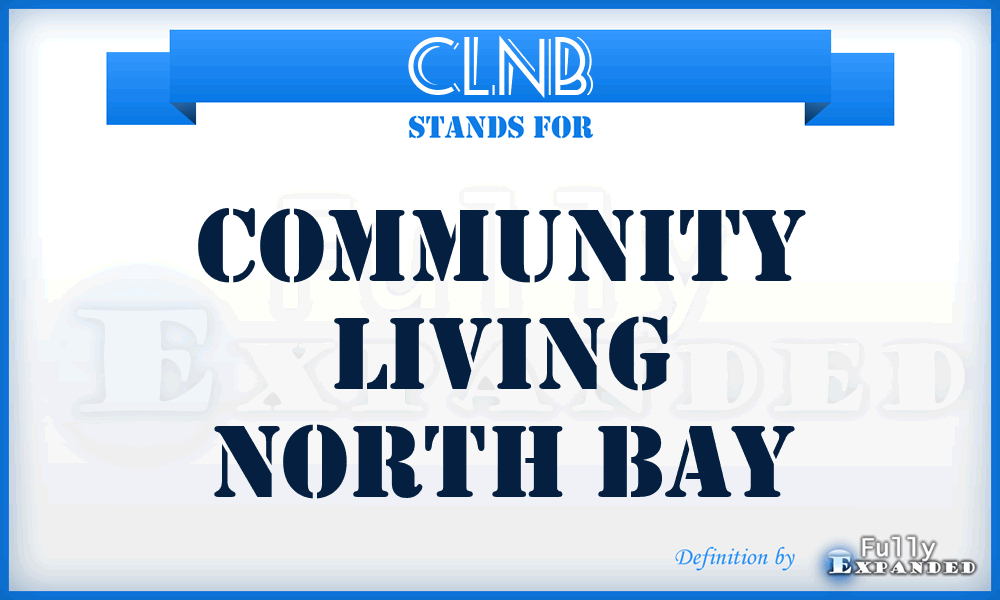 CLNB - Community Living North Bay