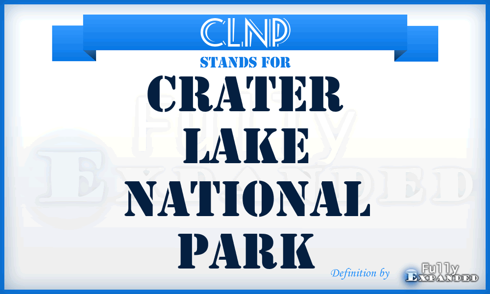 CLNP - Crater Lake National Park