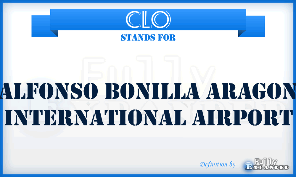 CLO - Alfonso Bonilla Aragon International airport