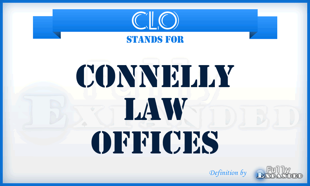 CLO - Connelly Law Offices