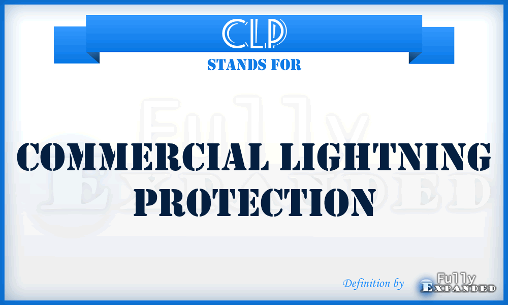 CLP - Commercial Lightning Protection