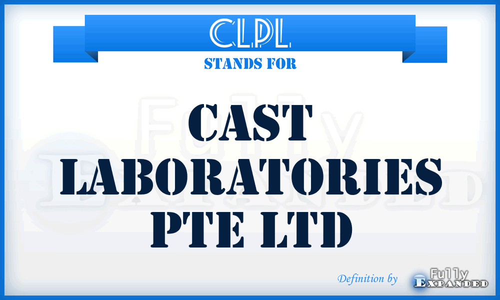 CLPL - Cast Laboratories Pte Ltd