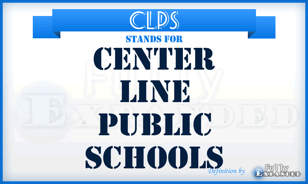 CLPS - Center Line Public Schools