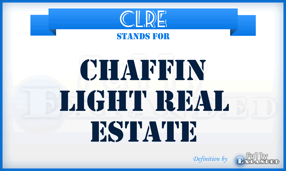 CLRE - Chaffin Light Real Estate