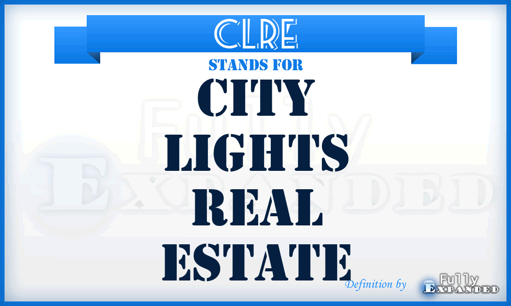 CLRE - City Lights Real Estate