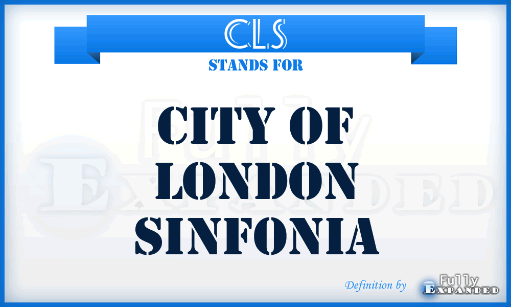 CLS - City of London Sinfonia