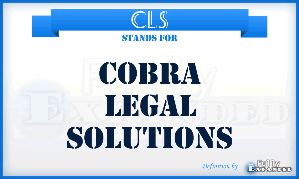 CLS - Cobra Legal Solutions