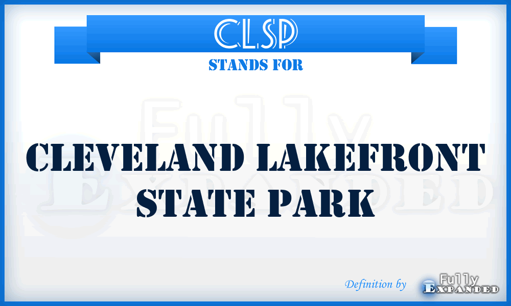 CLSP - Cleveland Lakefront State Park