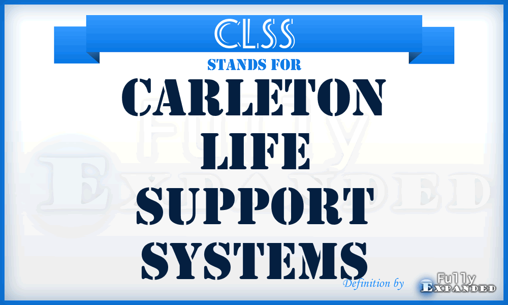 CLSS - Carleton Life Support Systems