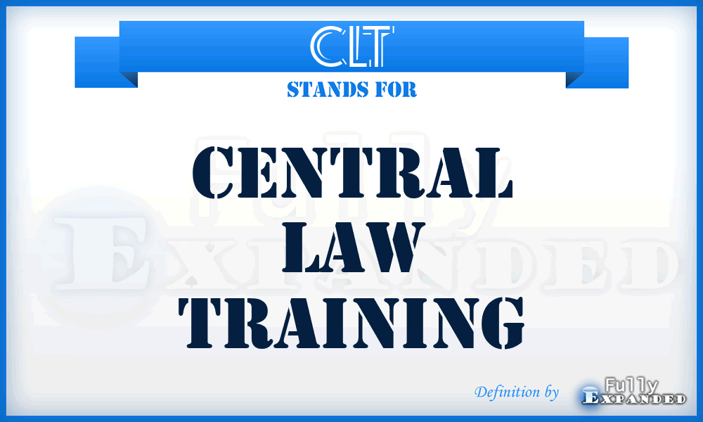 CLT - Central Law Training