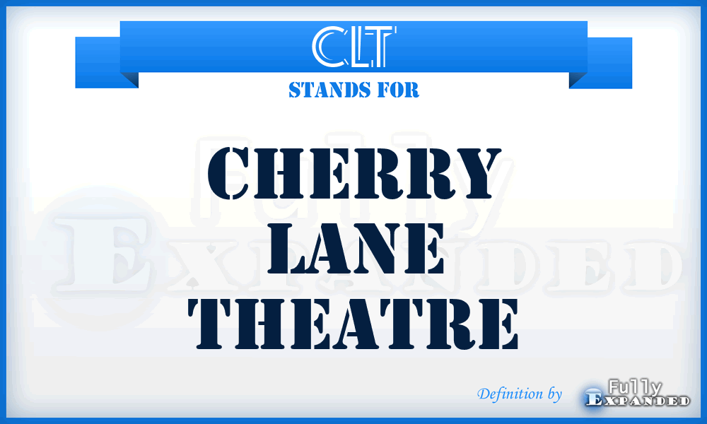 CLT - Cherry Lane Theatre