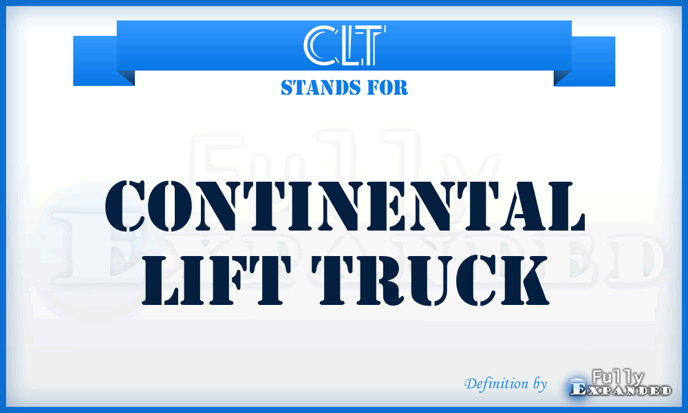 CLT - Continental Lift Truck