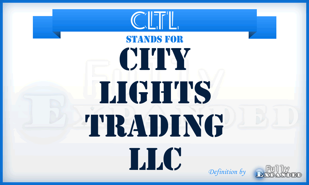 CLTL - City Lights Trading LLC