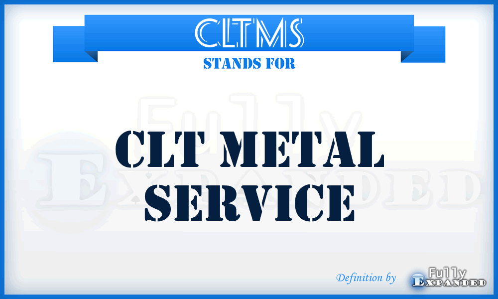 CLTMS - CLT Metal Service