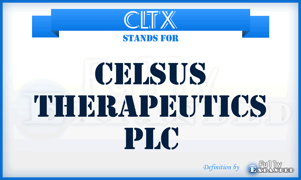 CLTX - Celsus Therapeutics Plc