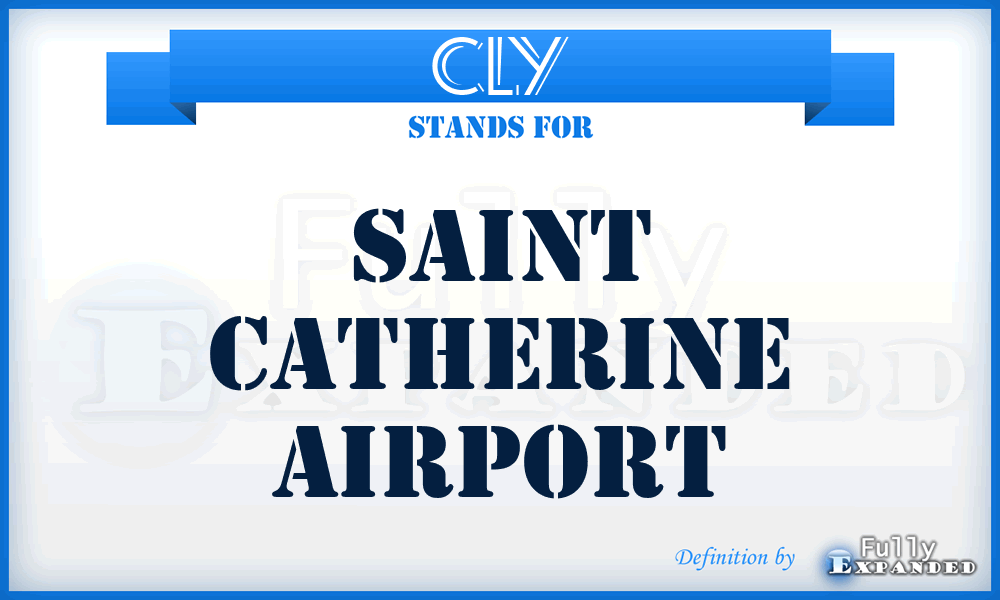 CLY - Saint Catherine airport