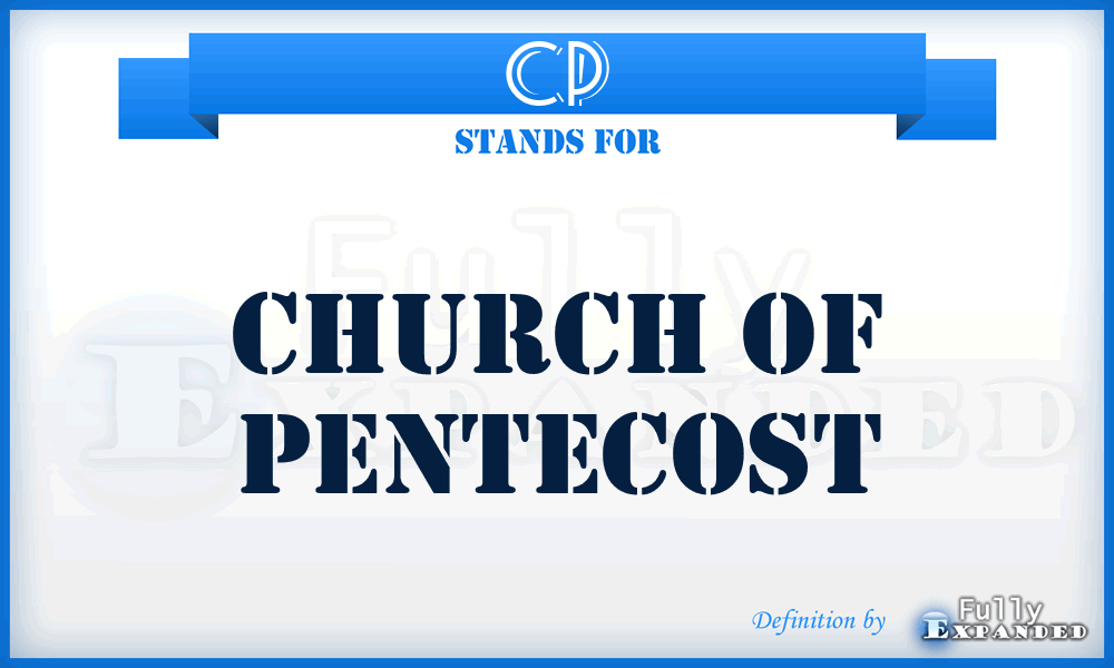 CP - Church of Pentecost