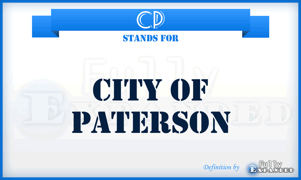 CP - City of Paterson